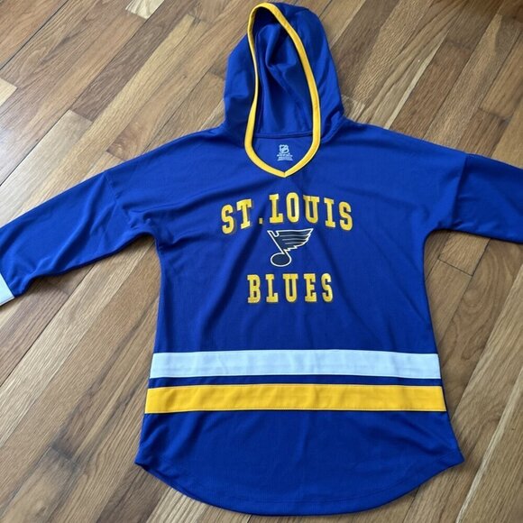 St Louis Blues Hockey Jersey Hoodie NHL Youth Medium 10 12 YMD - Picture 2 of 6